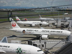 羽田空港にて